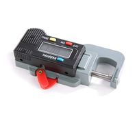 Haofy Micrómetro Digital de Calibre de Espesor, Rango de 0 a 0,5 Pulgadas, Pantalla Grande, para Joyería, Cuero, Chapa de Metal