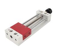 Haofy Mini Abrazadera de Mesa, Banco de Taladro, Tornillo de Plomo Audaz, Herramienta Oxidada para Trabajo de Precisión, 3,9"