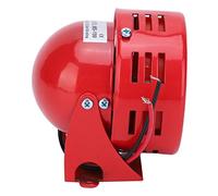 Haofy Mini Alarma de Motor, Sirena de Alto Decibelio, Zumbador de Coche, Sensor Industrial para Ferrocarriles, Instituciones, Acero Inoxidable, ABS, Rojo