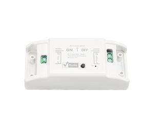 Haofy Mini Interruptor Relé WiFi Inteligente para Control Remoto Eficiente de Luces con 8 Tareas de Temporización - Material Ignífugo Duradero y Seguro - 1 Unidad