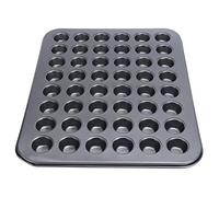 Haofy Mini Molde para Cupcakes de 48 Tazas Bandeja para Hornear de Acero Al Carbono Antiadherente para Panaderos Caseros con Liberación de Calentamiento Uniforme 48 Mini Muffins a la Vez Fácil de