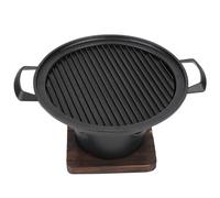 Haofy Mini Parrilla Portátil sin Humo, Estufa de Carbón de Leña de Aluminio para Acampar, Picnic, Cocinar Al Aire Libre 10,2x8,3x4,9 Pulgadas