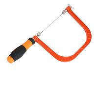 Haofy Mini Sierra de Calar de Aleación de Aluminio Ajustable para Corte de Carpintería, Herramienta Manual de Bloqueo de Tornillo Mejorada para Principiantes, Longitud Total de 12,2 Pulgadas, para