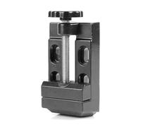 Haofy Mini Tornillo de Banco, Alineación de Mandíbula de Precisión, Construcción de Aleación de Aluminio Liviana de 8.2 Oz, para Hacer Joyas, Tallar y Pequeños Proyectos de Bricolaje