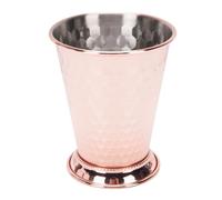 Haofy Mint Julep Cup 400ml 304 Cóctel Clásico de Acero Inoxidable Cóctel Cocktail Glass con Base de Barras con Acabado Esmerilado Barware Elegante (rojo)