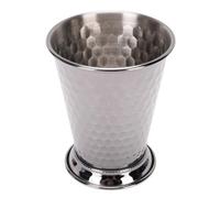 Haofy Mint Julep Cup 400ml 304 Cóctel Clásico de Acero Inoxidable Cóctel Cocktail Glass con Base de Barras con Acabado Esmerilado Barware Elegante (GREEN)