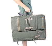 Haofy Mochila de Arte Grande Multifuncional Bolsa de Tablero de Dibujo de Lona Estanca con Almacenamiento de Panel de Dibujo 4K Portador de Suministros de Artista Profesional para (Gris Ahumado)