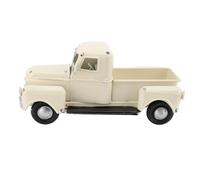 Haofy Modelo de Camioneta, Hecho de Excelentes Materiales de Estaño, Que Funcionan sin Baterías, para la Decoración del Hogar y la Oficina, como una Pieza Decorativa Encantadora, (Mini camión Blanco)