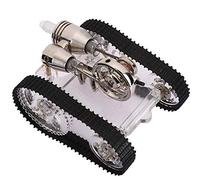 Haofy Modelo de Tanque de Motor Stirling, Juguete Educativo para Material Didáctico de Física, Kit de Motor de de Acero Inoxidable para Entusiastas de la Ciencia