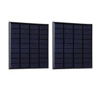 Haofy Módulo de Cargador de Batería de Polisilicio de Alta Estabilidad con Paneles Solares Epoxi de 2 W, Adecuado para Luces Solares de Césped, Luces de Paisaje, 2 Piezas DC9V