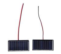 Haofy Módulo de Célula Solar Micro Polisilicio Mini Células Solares de Energía 0,3 W 5 V para de Iluminación del Hogar Pequeño 2 Piezas