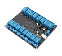 Haofy Módulo de relé de 16 Canales Controlado por USB para Robótica y Automatización del Hogar, Placa Optoaislada con Interruptor SPDT para Entusiastas del Bricolaje