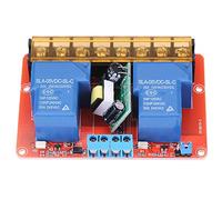 Haofy Módulo de relé de Alta Potencia de 2 Canales para Interruptor de Control AC100V-250V 30A, Fácil Instalación para Entusiastas de la Automatización del Hogar