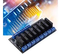 Haofy Módulo de relé de Estado Sólido de 5 V 8 Canales, Rendimiento Estable, Ideal para Entusiastas de la Domótica y la Robótica