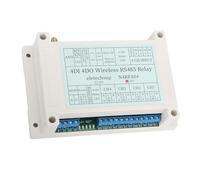 Haofy Módulo de relé Receptor Transmisor Inalámbrico 4DI 4DO con Antena para Smart Home PLC IO Expansión Controlador de Luz LED [monitoreo de Seguridad] (24V)