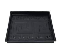 Haofy Molde de Hormigón 32,7x32,7 Cm Forma de Pavimentación Reutilizable ABS Cuadrada para Escalones con Patrón Texturizado Molde de Pavimentación para Camino de Jardín, Pasarela de Patio, Proyecto