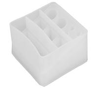 Haofy Molde de Silicona para Caja de Lápiz Labial 3D, Organizadores de Bricolaje Resistentes con Múltiples Ranuras para Almacenamiento de Joyas y Exhibición de Lápiz Labial