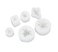 Haofy Moldeo de Plantas 3D de 6 Uds, Molde de Silicona Resistente Al Calor para Manualidades de Arcilla con Velas y Proyectos de Fabricación de DIY