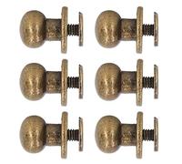 Haofy Monk Remache Sujetadores de Cobre de Alto Brillo 200 Juegos para Bolsos de Ropa Material de Cobre para Zapatos (Bronce)