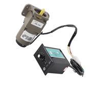 Haofy Motor de Engranaje AC 220V 6W con Velocidad Ajustable para la Industria del Embalaje, Industria de Máquinas Herramienta, Equipos de Transporte, Maquinaria Textil (Relación de reducción 20k)