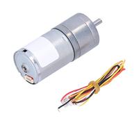 Haofy Motor de Engranajes de Reducción de Velocidad Ajustable CW CCW para Seguimiento Inteligente y Vehículos de Doble Rueda Equilibrados (26RPM DC12V)