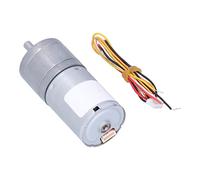 Haofy Motor de Engranajes de Reducción de Velocidad Ajustable CW CCW para Seguimiento Inteligente y Vehículos de Doble Rueda Equilibrados (620RPM DC12V)