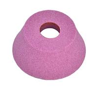 Haofy Muela Abrasiva con Forma de Cuenco de Corindón Cromado Muela Abrasiva de Corindón Cromado Duradera para Herramientas de Corte y Engranajes, Rosa, 3" X 1,3" X 0,8", Adecuada para Rectificado de