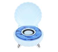 Haofy Musschel Altavoces con Luces Nocturnas para la Decoración de la Mesa Ideal para Niñas Sweet Mussel Stereo BT -Peaker para Dormitorios ABS 1200mAh Lithium Battery (Blue)