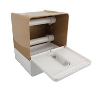 Haofy Night Light Automatic Paper Toilel Sensor Sensible Al Sensor de 3 Niveles Dispensador de Nivel para el Baño de Baño Montaje de Toalla de Papel de Montaje en Rollo (BROWN)