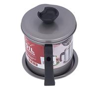 Haofy Olla Coladora de Aceite, Recipiente de Grasa de Acero Inoxidable para Filtración y Almacenamiento Eficiente de Aceite, Contenedor de Grasa de Tocino de Capacidad de 1,5 Cuartos, Ideal para Chefs