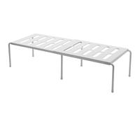 Haofy Organizador de Gabinete Ajustable, Estante de ABS Expandible, Estante Que Ahorra Espacio para Cocina y Baño con Orificios de Drenaje, Longitud Ajustable de 16 a 27 Pulgadas (White)