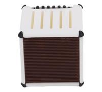 Haofy Organizador de Púas de Guitarra, Diseño Elegante de Amplificador con Almacenamiento de 5 Púas, Ideal para Músicos y Amantes de la Música (B Blanco)