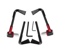 Haofy Palanca Protectora de Freno para Motocicleta, Protector de Empuñadura de Aleación de Aluminio CNC con Llave Hexagonal para Protector de Manillar de 22mm y 0,87 Pulgadas (rojo)