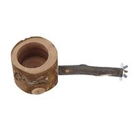 Haofy Palo de Soporte para Loros, Soporte para Pájaros de Ajustable de Madera de Manzana con Tazón de Comida de Acero Inoxidable para Alimentación de Pájaros y Accesorios para Jugar