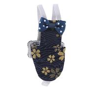 Haofy Pañal para Pájaros, Correa Ajustable para el Hombro, Correa Elástica, Traje de Piloto para Loros, Periquitos, Guacamayos, Cacatúas, Pinzones, para Entusiastas de Las Aves (25,5 cm Flor Dorada