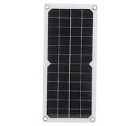 Haofy Panel Solar para Coche de 10 W, Panel de Carga Solar Portátil Flexible para Carga de Emergencia Al Aire y Dispositivos Móviles, Silicio Monocristalino, 16,5 X 7,5 Pulgadas