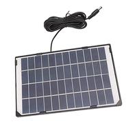 Haofy Panel Solar Policristalino de 6 W para Cámara de Seguridad Fuente de Alimentación Exterior con Cargador Solar de Salida Estable para Vigilancia del Hogar, Iluminación de Jardín, Sistemas de