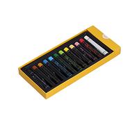 Haofy Pasteles Al óleo de Colores Vibrantes, Barra de Pintura Cilíndrica para Dibujo Artístico, 12 Bolígrafos de Pintura Al óleo Pesados para Creación de Graffiti (12 colores)