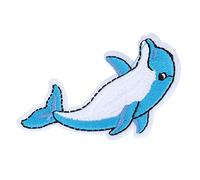Haofy Patches Bordados en el Océano 20pcs Patrón de Delfín No Aplicaciones de Tela de Hierro Accesorios de Costura para Ropa para Niños, Equipo de Natación, Mochilas, Diseño de