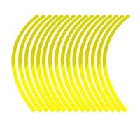 Haofy Pegatinas Universales para Ruedas de Motocicleta, Cinta Reflectante para Llantas de Motocicleta (Amarillo Fluorescente)