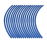 Haofy Pegatinas Universales para Ruedas de Motocicleta, Cinta Reflectante para Llantas de Motocicleta (Azul)