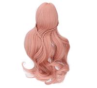 Haofy Peluca Larga para Muñeca de 8 a 9 Pulgadas, Hermoso Pelo de Muñeca Suave y Rizado para Muñecas, Alambre de Fibra Resistente a Altas Temperaturas, Adecuado para Muñecas de 21-24 Cm (Color