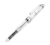 Haofy Pen a la Fuente Acrílica Transparente para Viajes de Negocios, Documentos de Firma, Viaje y Escritura a Mano, Bolígrafo Fine Fountain con Gotera para el Ojo para una Escritura Suave, Bolígrafo