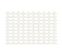 Haofy Perchas Organizadores de Ropa de Metal Inoxidable para Entusiastas de Las Muñecas Tamaño de 1,57 Pulgadas 100 Piezas Solución de Almacenamiento Portátil Ligera y Elegante Chapada en Oro Ideal