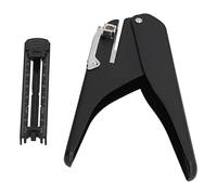 Haofy Perforadora de Papel que Ahorra Mano de Obra, Perforadora con Espaciado de Orificios Ajustable para el Hogar de Oficina, Colección Fácil de Confeti, Construcción de Cuerpo de Metal (BLACK)