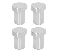 Haofy Perro de Tope para Banco de Trabajo a Prueba de óxido, Acero Inoxidable, 4 Uds., Perro de Banco para Deflectores de Carpintería, Diámetro 19 Mm, Larga Vida útil, Plateado