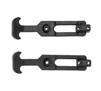 Haofy Pestillo de Goma Flexible, Duradero, Absorción de Vibración, Caja de Herramientas, Cerrojo para Refrigerador, Camiones y Maquinaria, Color Negro, Paquete de 2