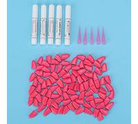 Haofy Pet Dog Soft PVC Pates de Uñas Patillas Accesorios de Pañales para Perros 100pcs Orange S M L XL (L)