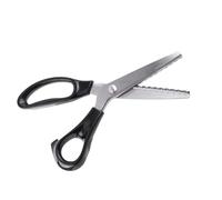 Haofy Picsors de Tijeras de Vestir de Vestimenta Profesional, Cuchillas de Acero Inoxidable, Borde de Triángulo Redondo para Telas, Cuero y Usos Artesanales con Tela Decorativa Decorativa (7 mm mm)