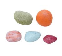 Haofy Piedras Decorativas para Acuario, Rocas de Río de Colores, 5 Piezas de Tamaños Mixtos para Decoración de Peceras, Exhibición de Bonsái y Mini Decoración de Paisaje para Usuarios de Acuarios en